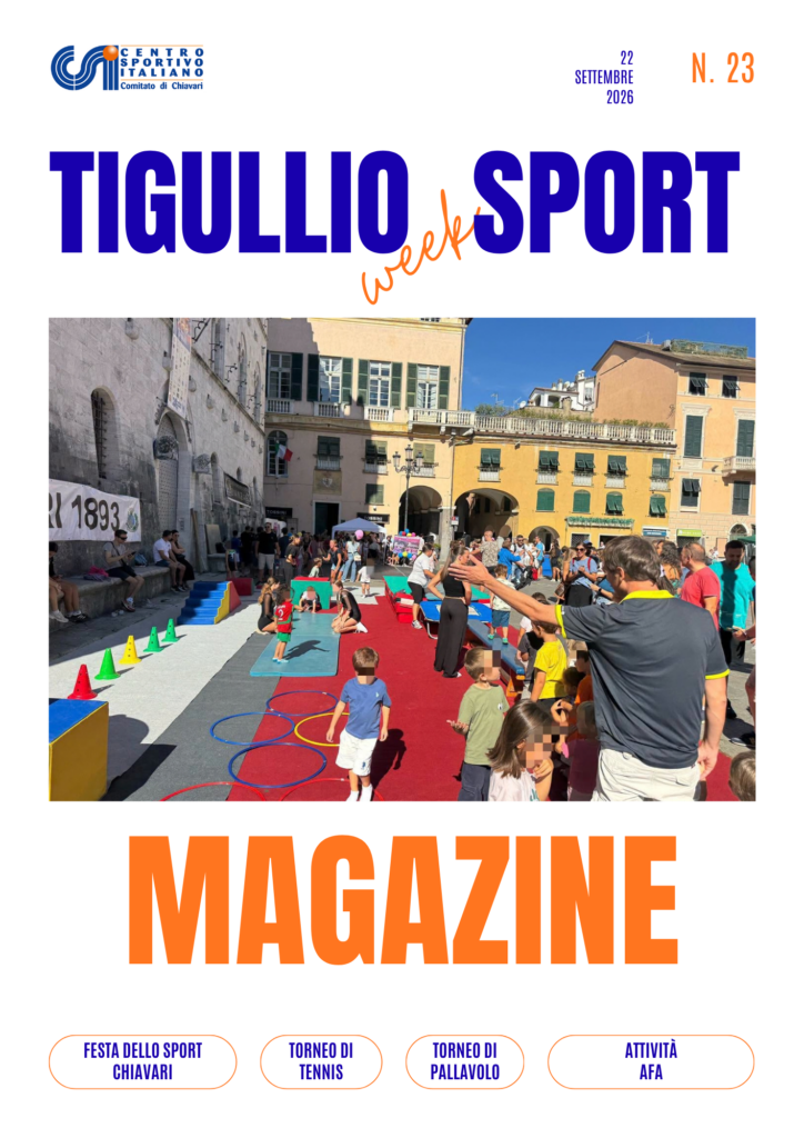 TIGULLIOweekSPORT – I Stagione – N. 23/2026 del 22 settembre 2026